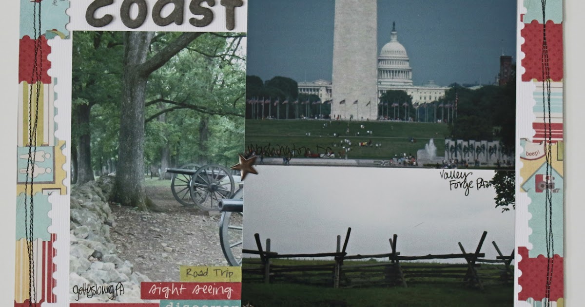 Amanda Sevall Designs Scrapbook Layout My First Trip to the East Coast Amanda Sevall Designs Scrapbook Layout My First Trip to the East Coast