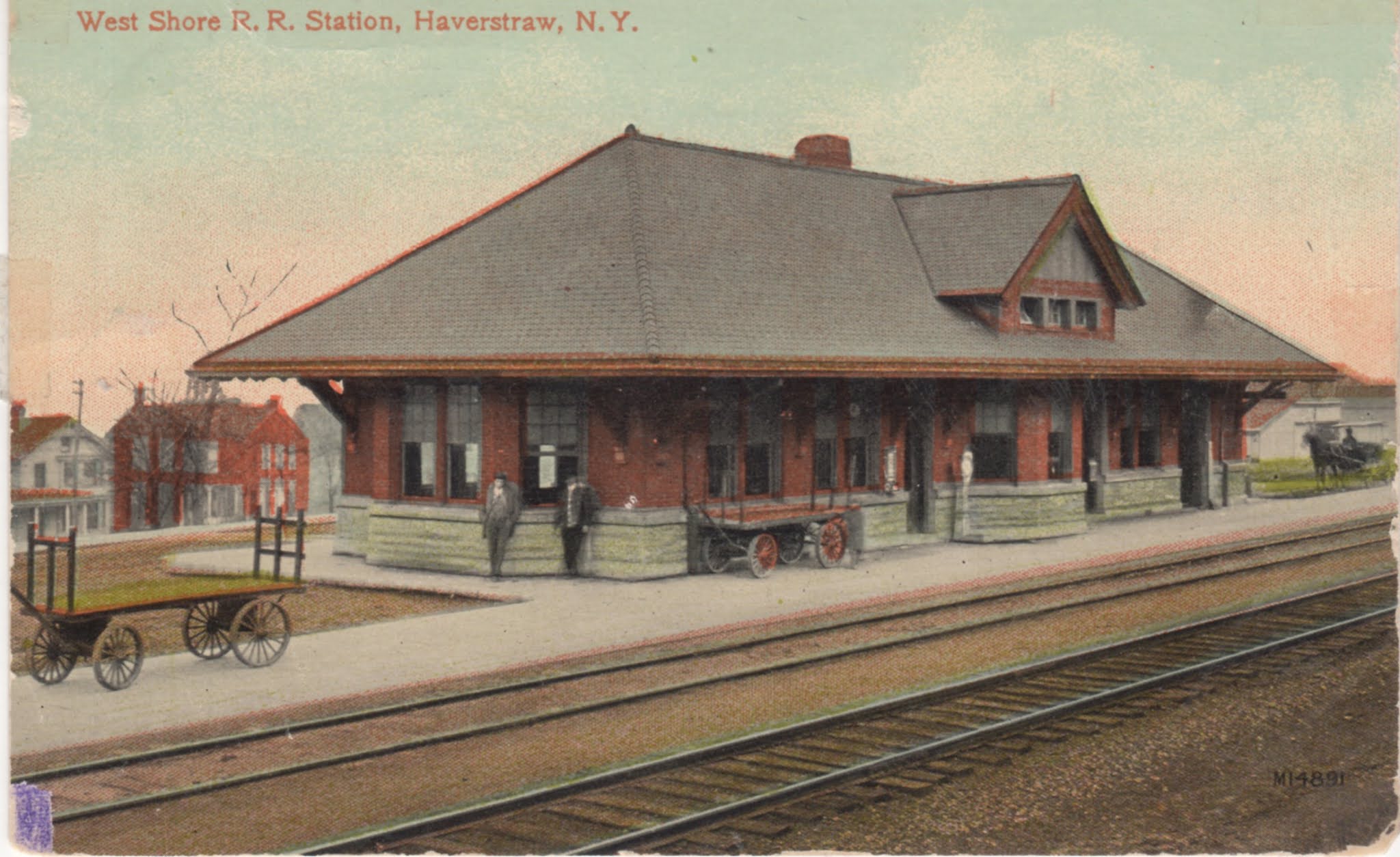 Vintage Railroad Pictures West Shore Station, Haverstraw, N.Y.