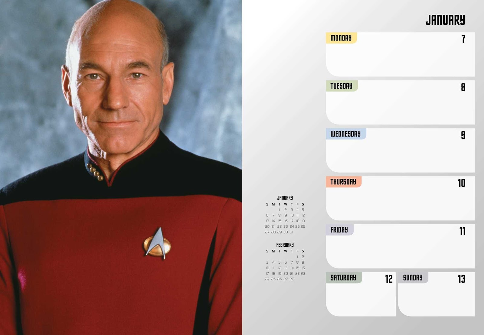 The Trek Collective 2019 Star Trek calendar range revealed