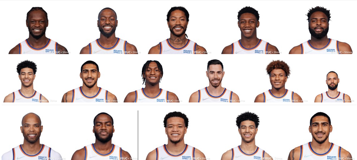 NBA 2K22 New York Knicks 20212022 Headshots Portrait Pack by Shinoa