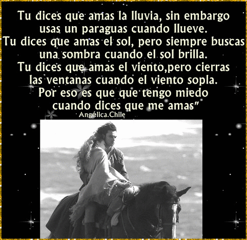 FRASES Y GIFS: Tu dices que amas a la lluvia