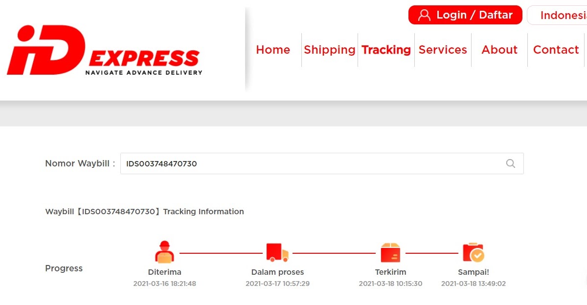 Bagaimana Cara Cek Resi Idexpress