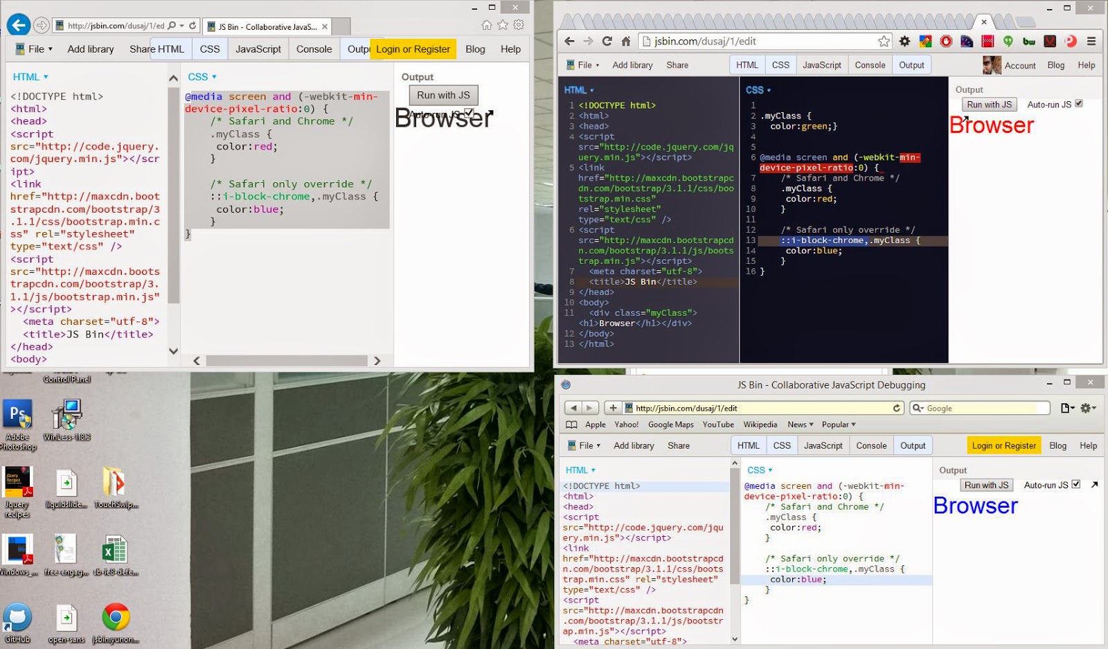 CSS hack for Safari 5+ only NOT Chrome