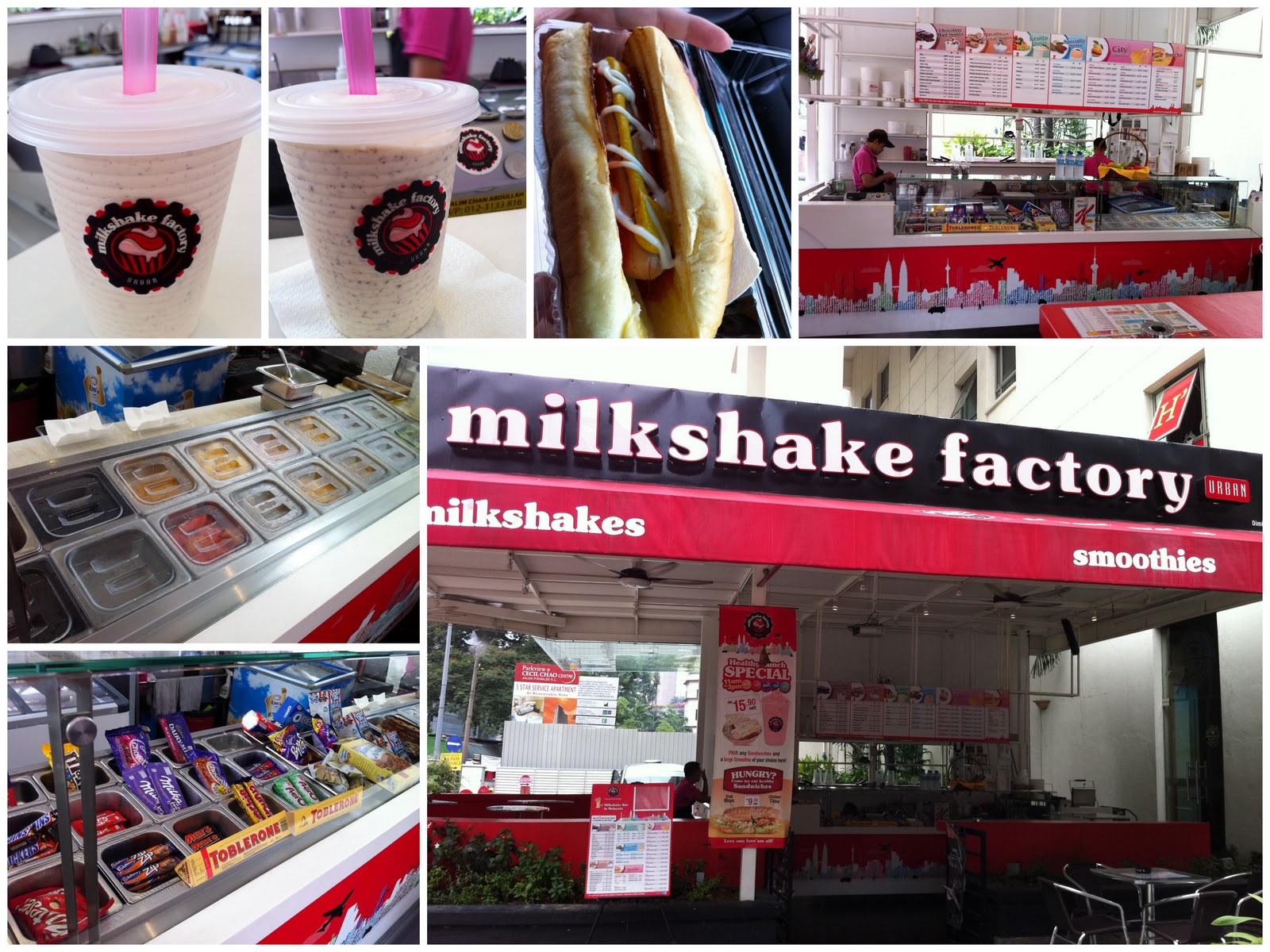 YummyNFunPlaces Factory Milk Shake next to Crown Regency Hotel