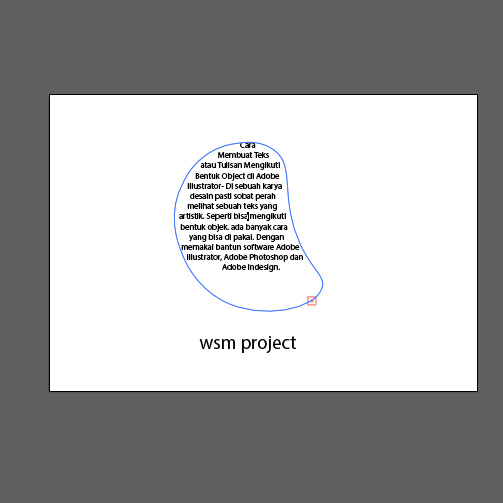 Cara Membuat Teks Mengikuti Object Di Adobe Illustrator Wsm Project