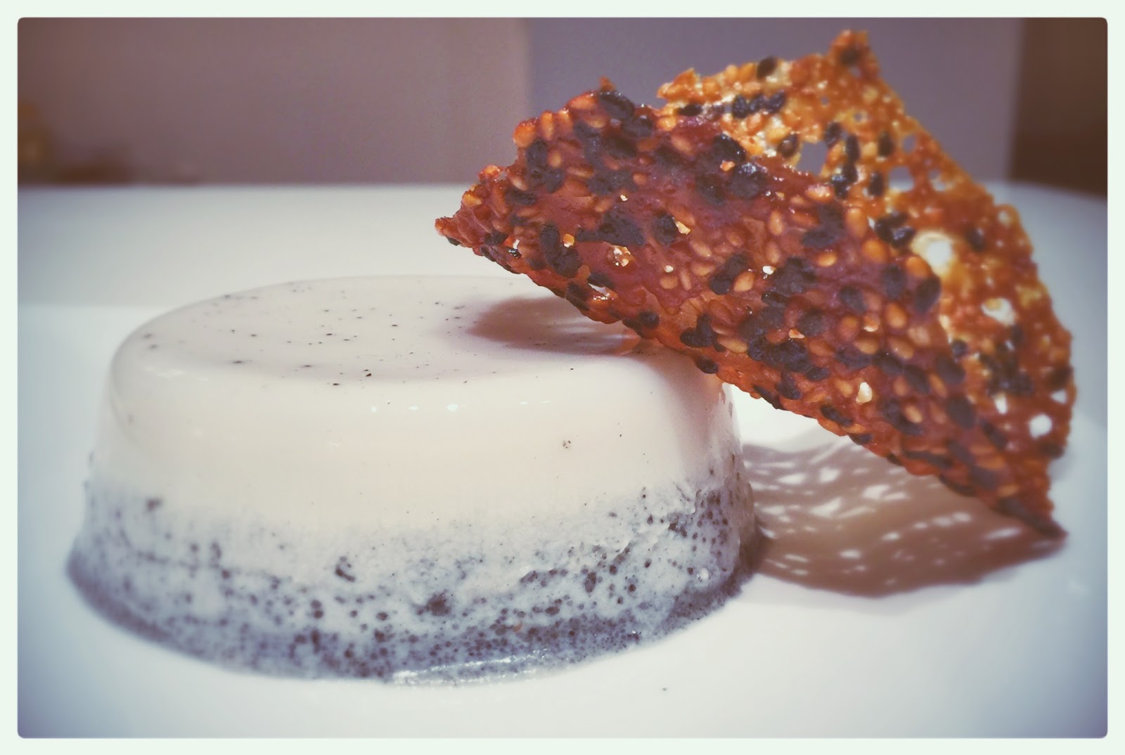 little miss sweetie: Black Sesame Panna Cotta