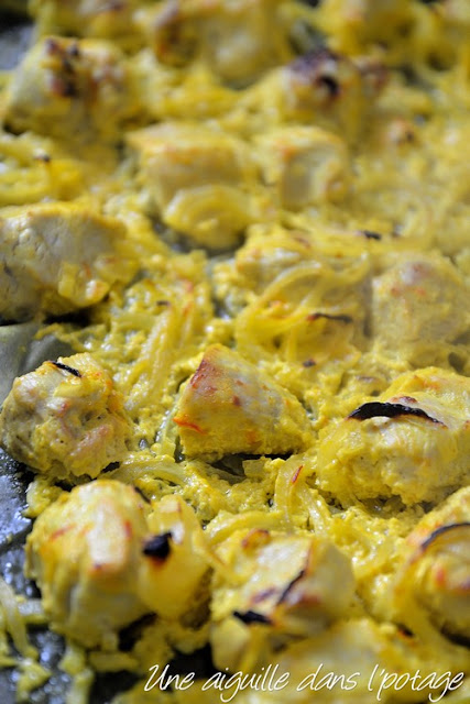 Poulet au safran et au citron (joojeh kabab) جوجه کباب