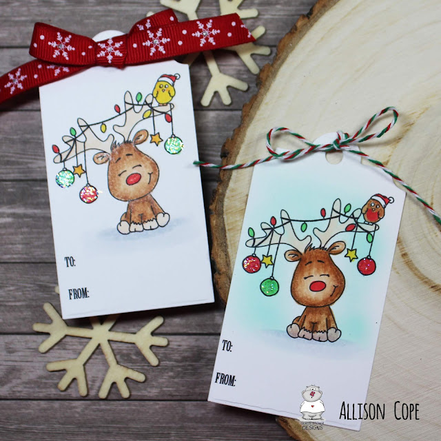 Holiday Tags by Allison Cope featuring the Gerda Steiner Design "Digital Stamp Bundles"