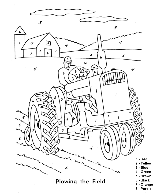Kids Page: - Color-by-number-pages-181 COLORING WS Coloring Pages
