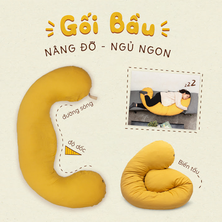 [A159] Bố cần ghi nhớ khi mua gối đa năng cho Mẹ Bầu ngủ ngon, giảm đau nhức