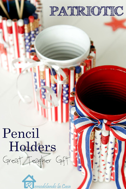 How to make pencil holders with real pencils and tin cans