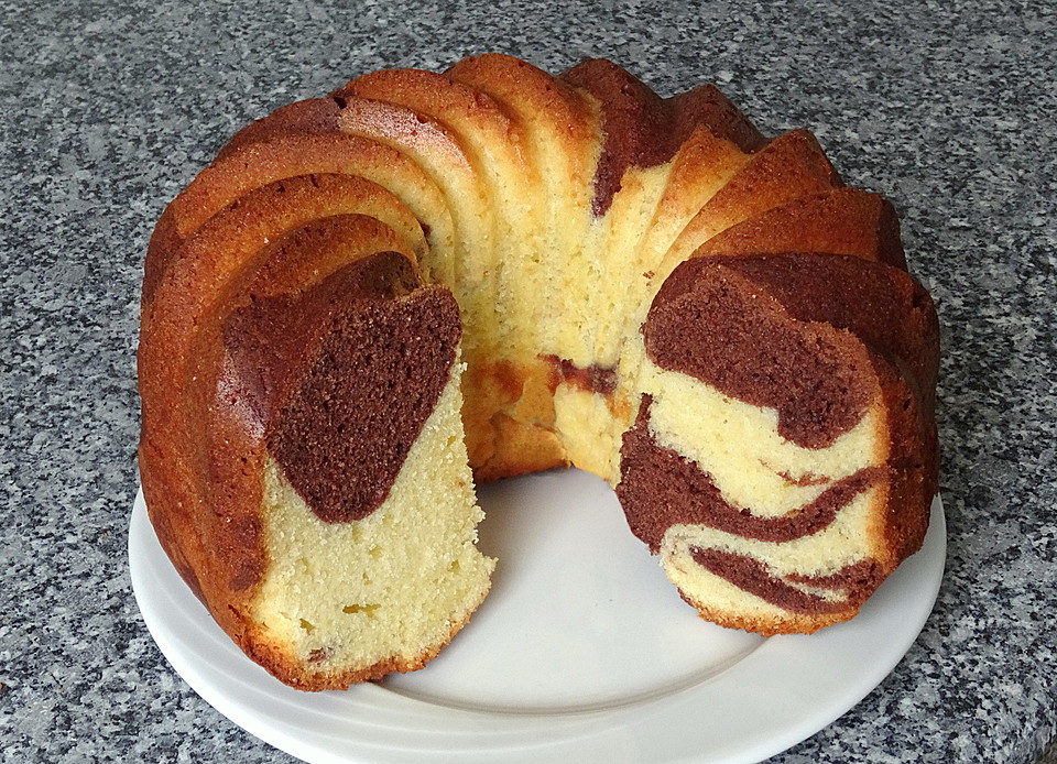 Kuchen &amp; Torten Rezepte: Marmorkuchen - klassische Art
