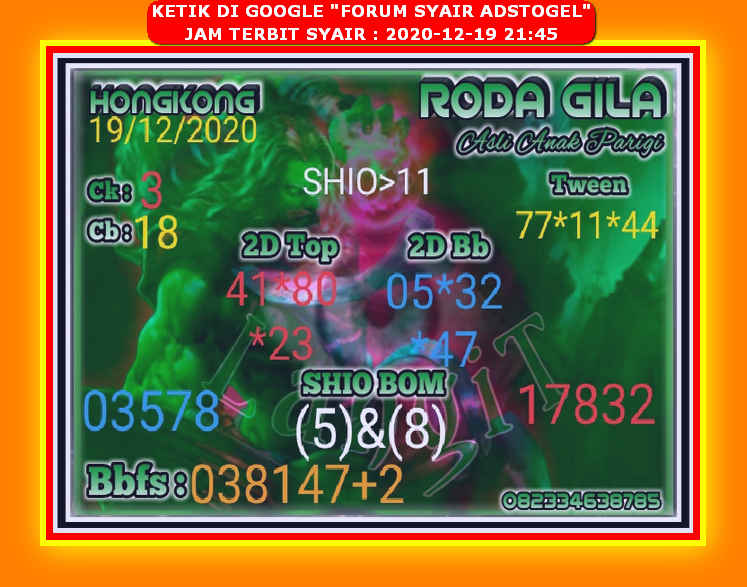 1 New Message) Kode Syair Hongkong 19 Desember 2020 - Forum Syair Togel  Hongkong Singapura Sydney