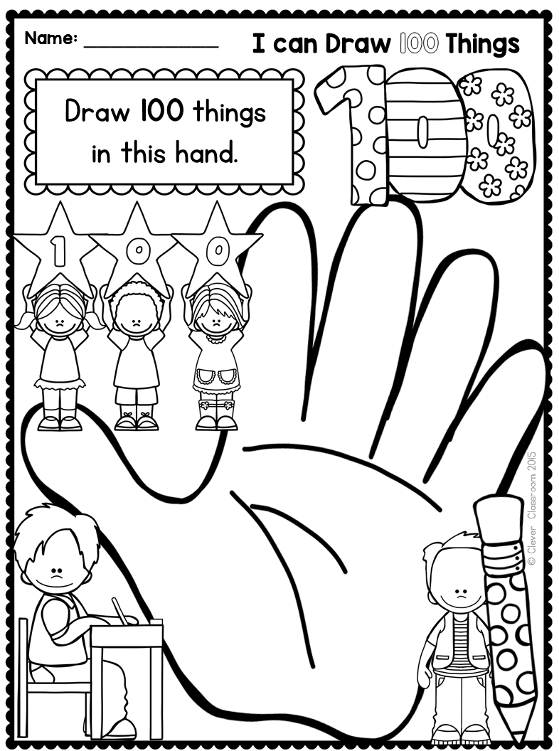 100th Day Of School Paper Bag Challenge FREEBIE And Printables Clever Classroom Blog