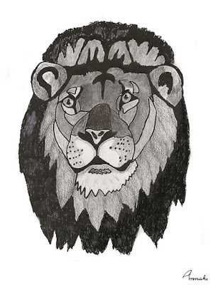 Lion art print