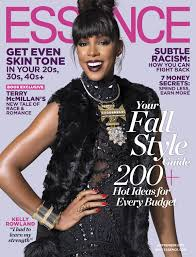Singer Kelly Rowland on the cover of Essence Magazine