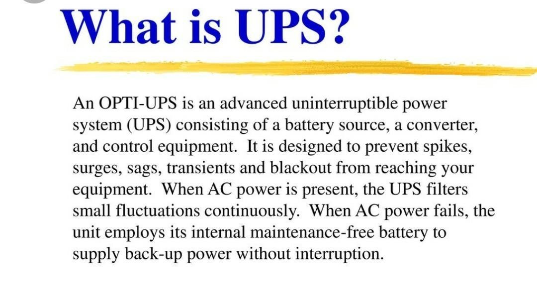 What is UPS and how does it work?