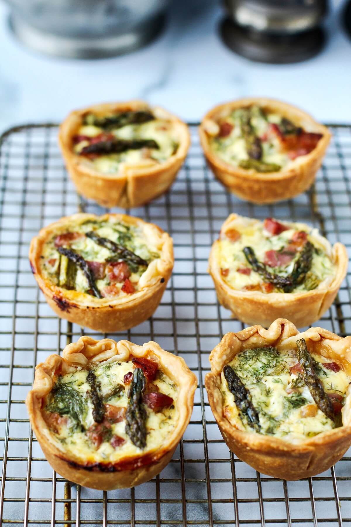 Pancetta and Asparagus Tarts Karen's Kitchen Stories