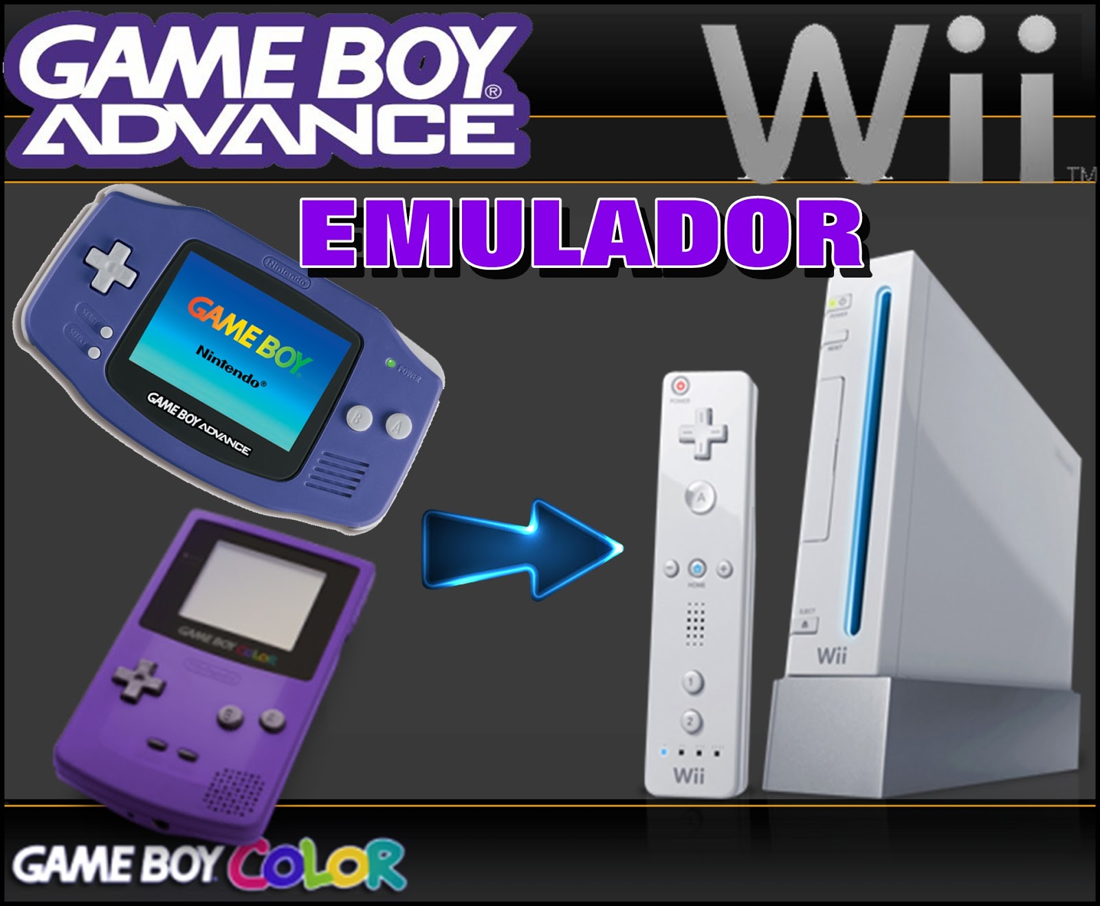 Wii Mod Brasil Emulador Game Boy Advance, Game Boy Color e Game Boy