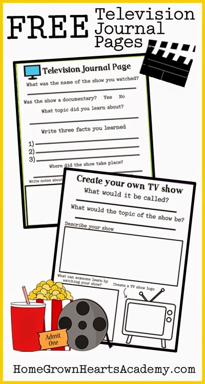 Free journal pages for homeschooling 