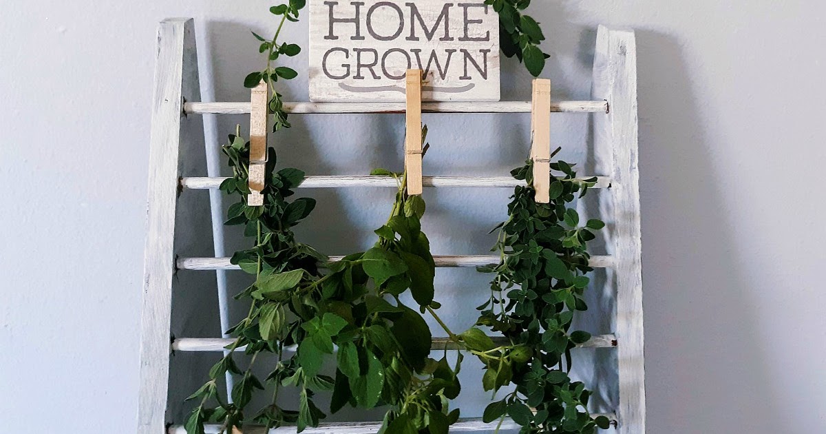 Upcycled Herb Drying Rack - Domestically Creative