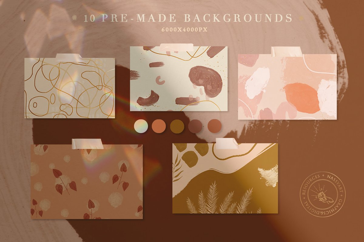 90 Procreate Stamps & Photoshop Brushes (PNG, JPG, ABR, Brushset)