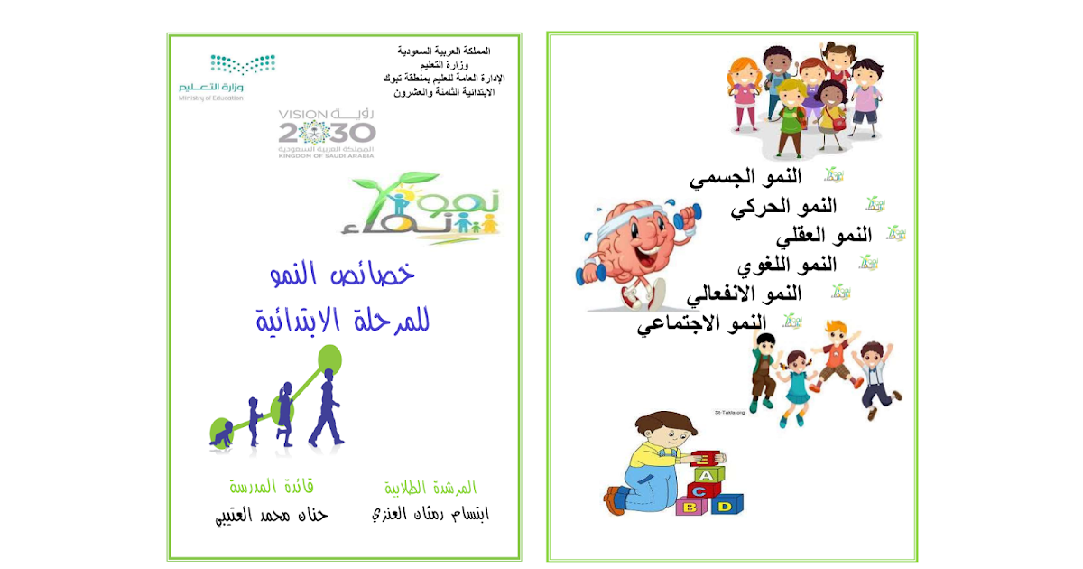 خصائص النمو للمرحلة الابتدائية اروردز
