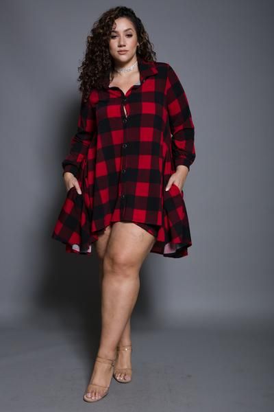 blusas a cuadros para gorditas
