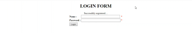 redirect to the Login page