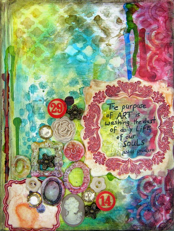 scrappin it Mixed Media Art Journal Cover