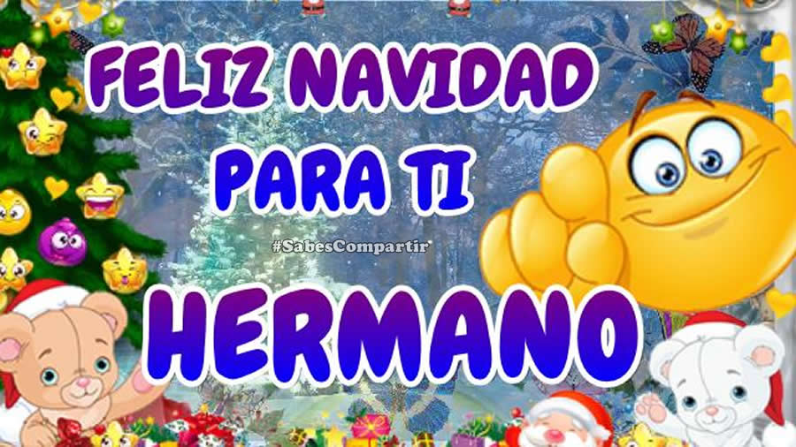 Feliz navidad para ti hermano
