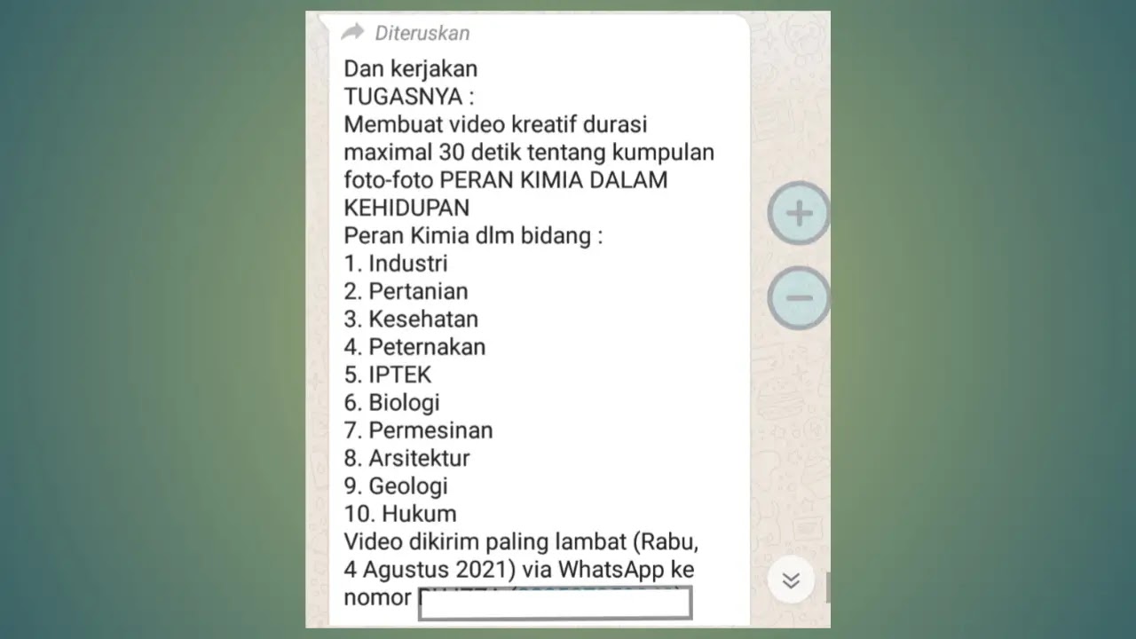 Penjelasan Tugas Kimia Tentang Peran Kimia Dalam Kehidupan