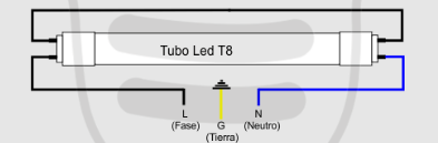 Circuito Diagrama Conexion Tubo Led