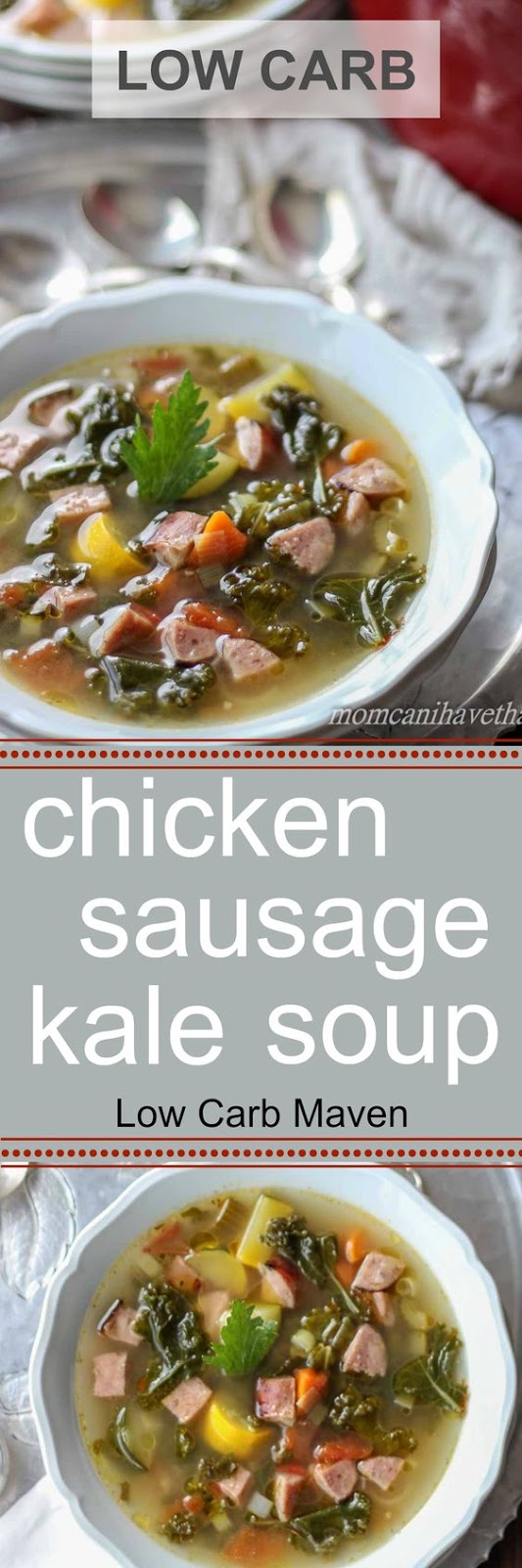 LOW CARB CHICKEN SAUSAGE AND KALE SOUP PALEO Moms Cooking