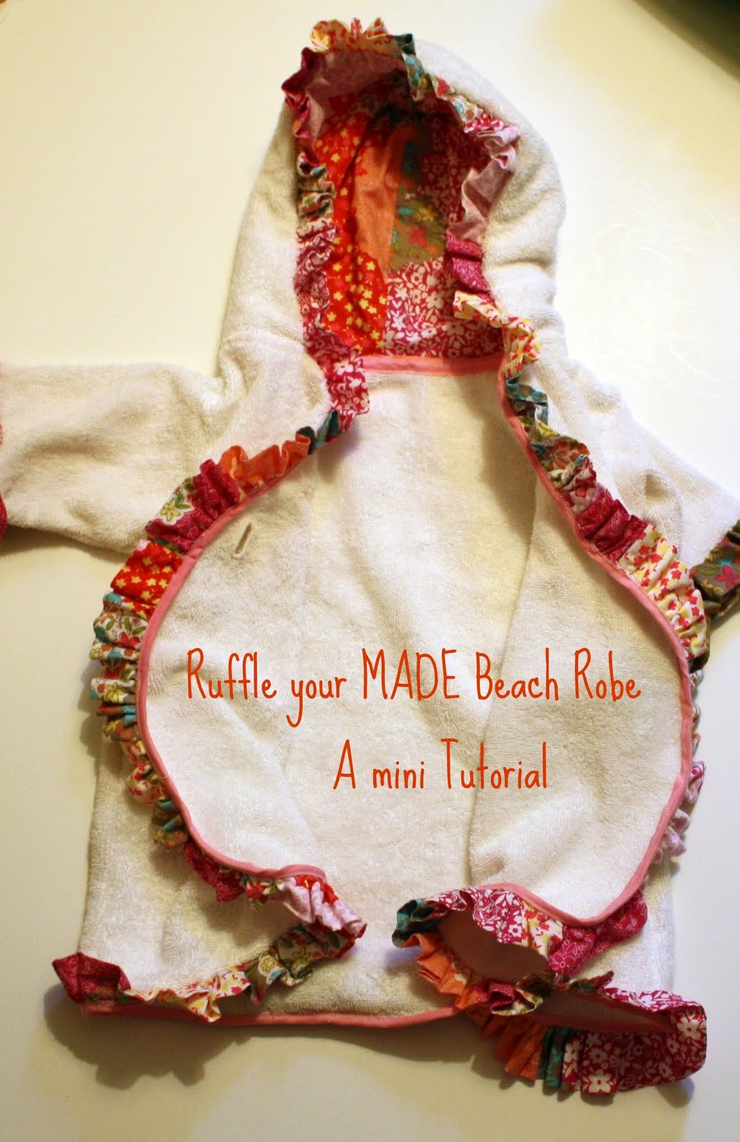 sew grown Ruffled Made Beach Robe Mini Tutorial