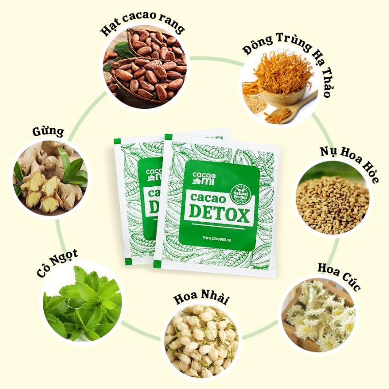 Cacao Detox Cacaomi Thanh Lọc Cơ Thể (Hộp 20 Gói)