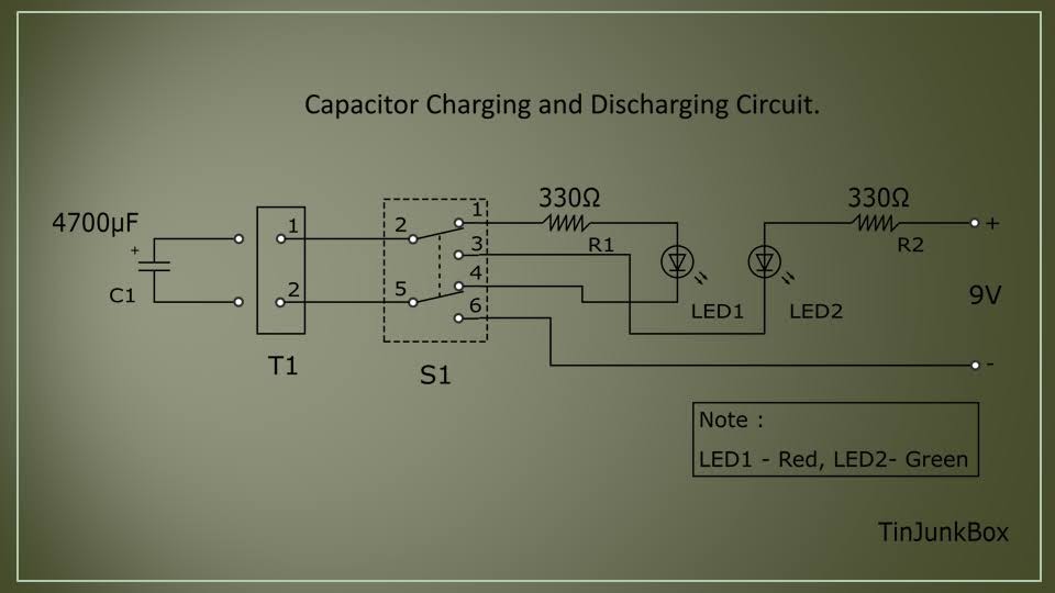 Capacitor Charging and Discharging Circuit.