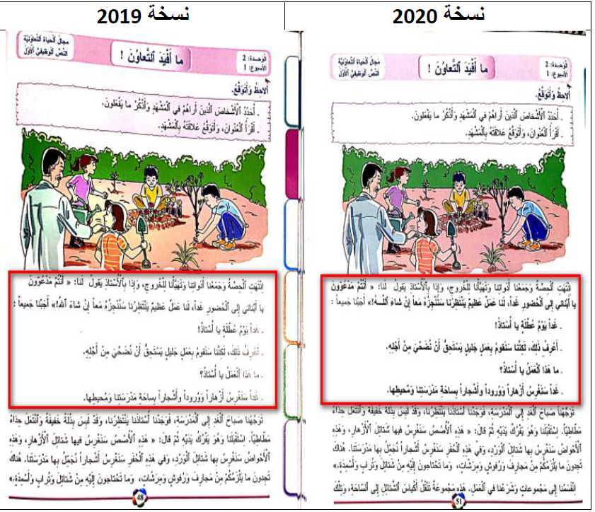 تقرير عن تعديلات  المفيدفي اللغة العربية المستوى الثالث  الطبعة الجديدة 2020