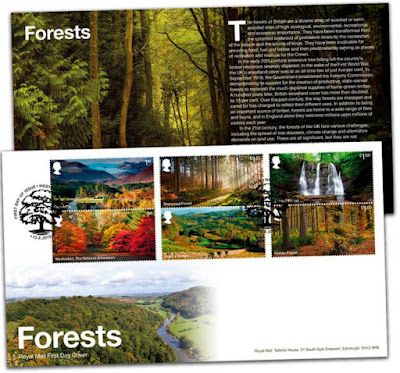 coins and more: 1112) Forests, Royal Mail, U.K.: Centenary of the ...