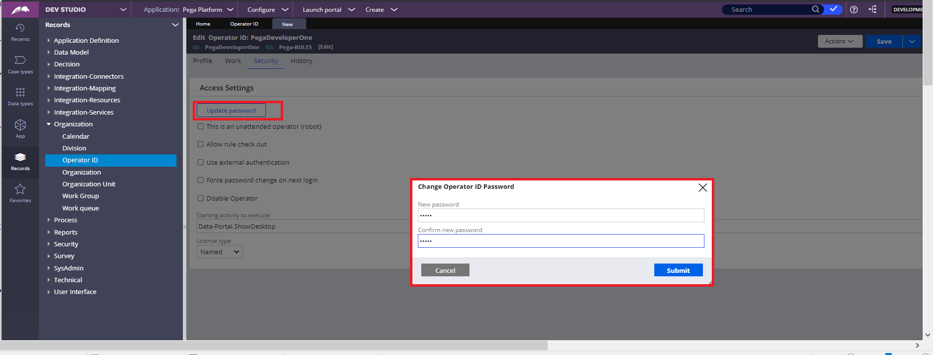 Pega Learnings Operator ID Basics