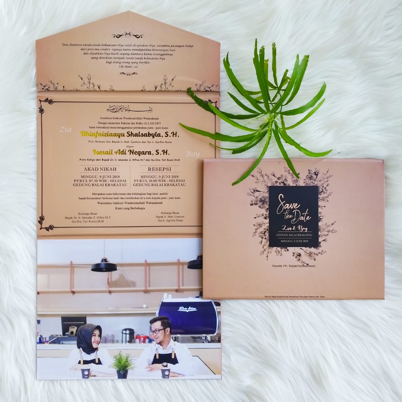 Undangan Hardcover Lipat 3 CETAKCETIK Percetakan Lampung