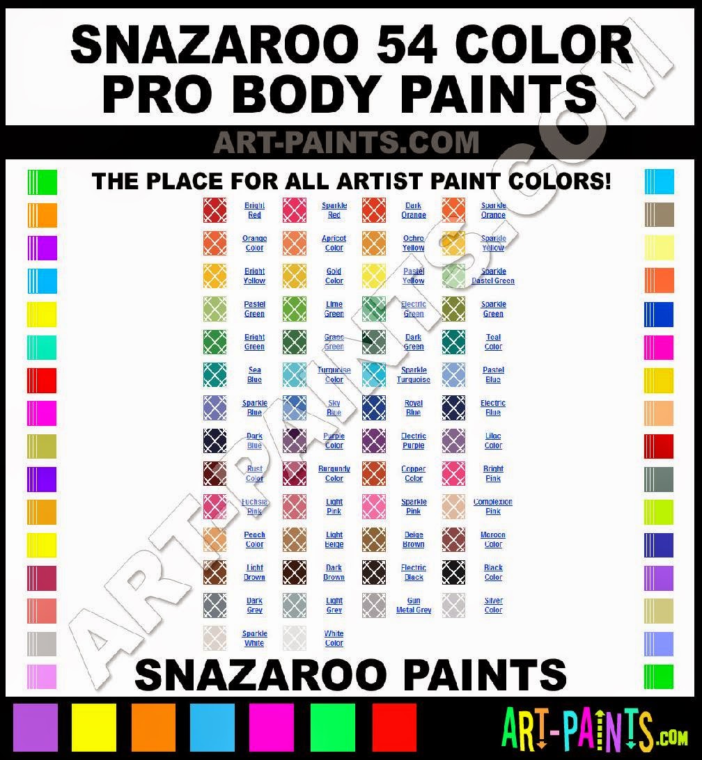 Body Paint Colors Body Art and Painting