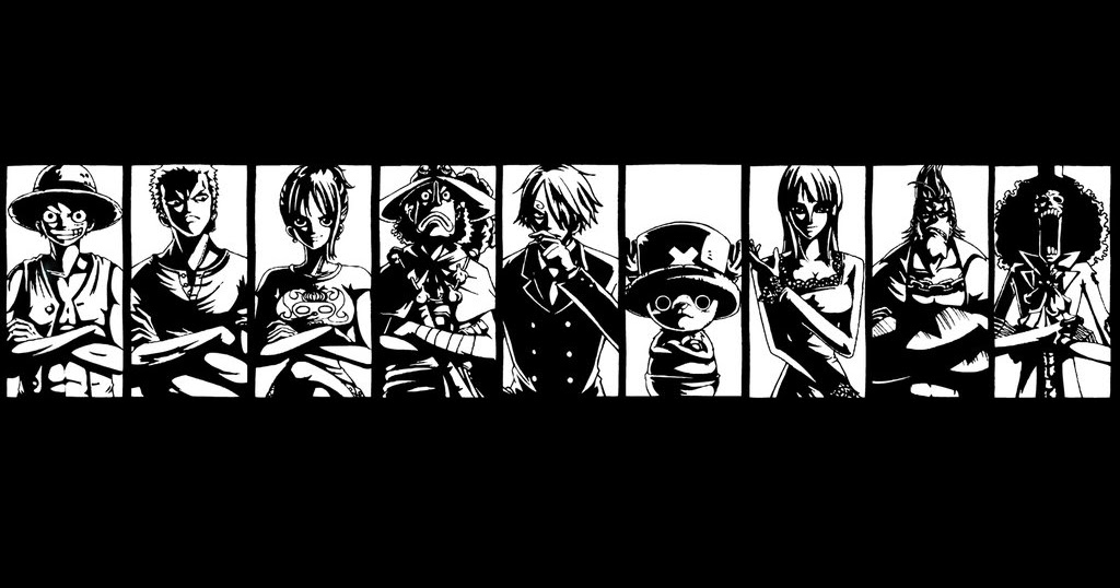  One  Piece  Wallpaper  Black  and White One  piece  wallpaper 