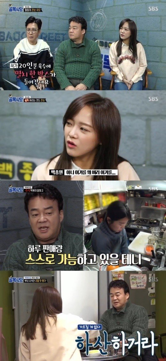"I do not know well" "Alley restaurant" Baek Jong-won,