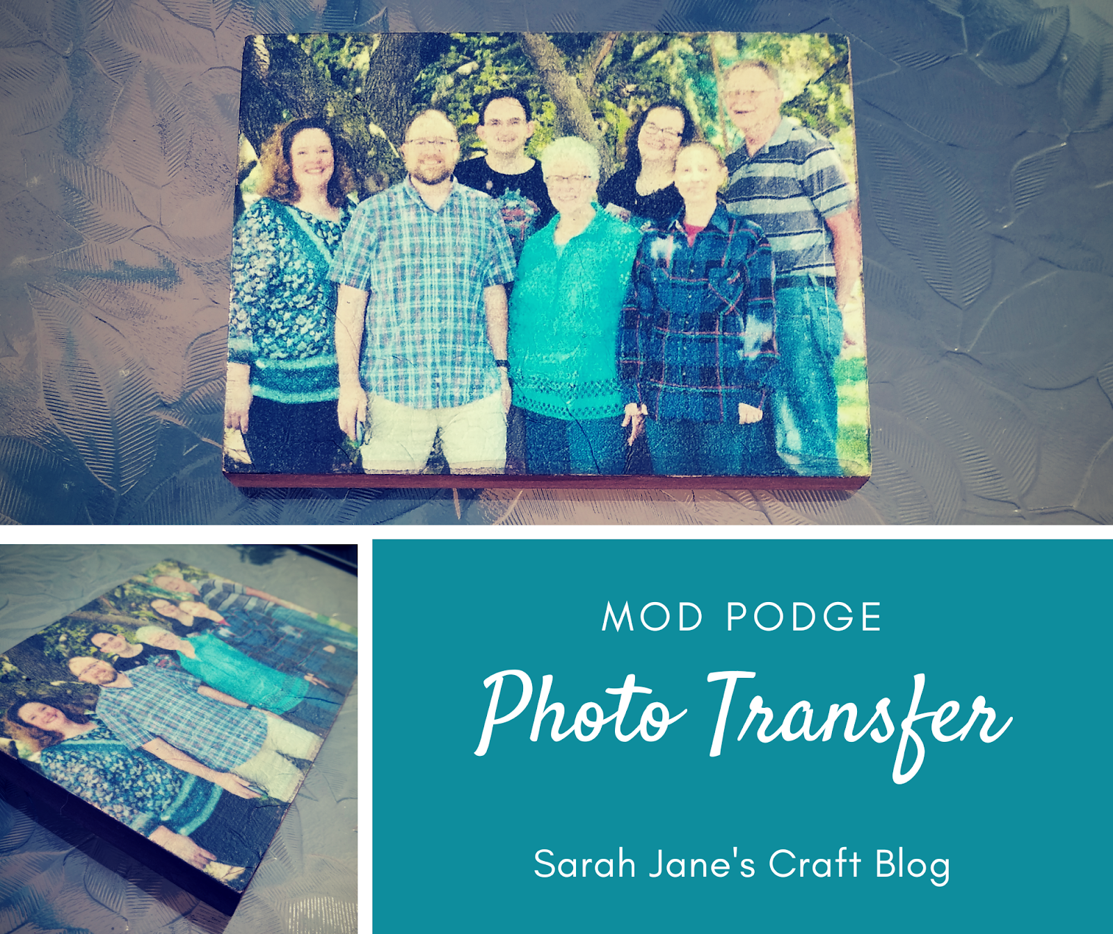 Mod Podge and Tissue Paper Photo Transfer