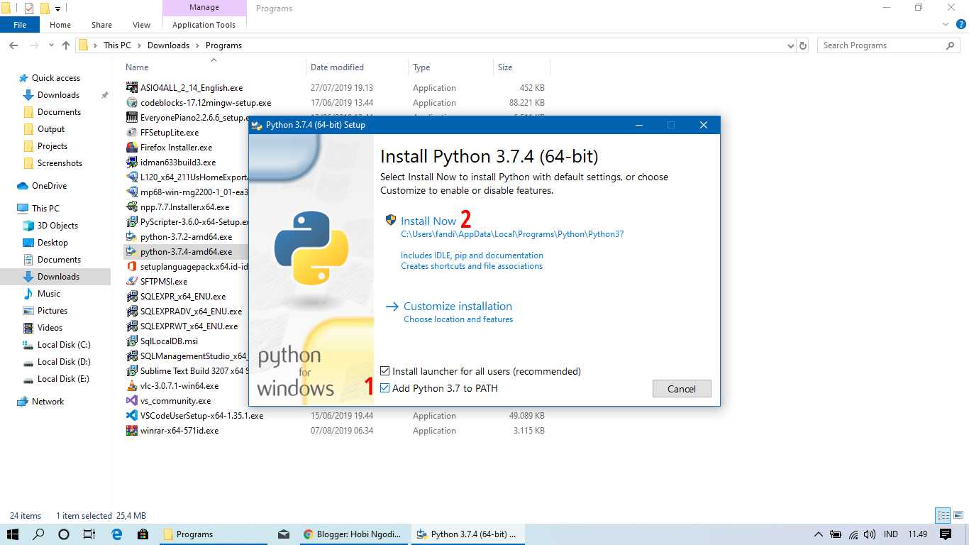 Задание 17 питон. Python install Windows 10. Окно install Python. Установка Python на Windows 10.