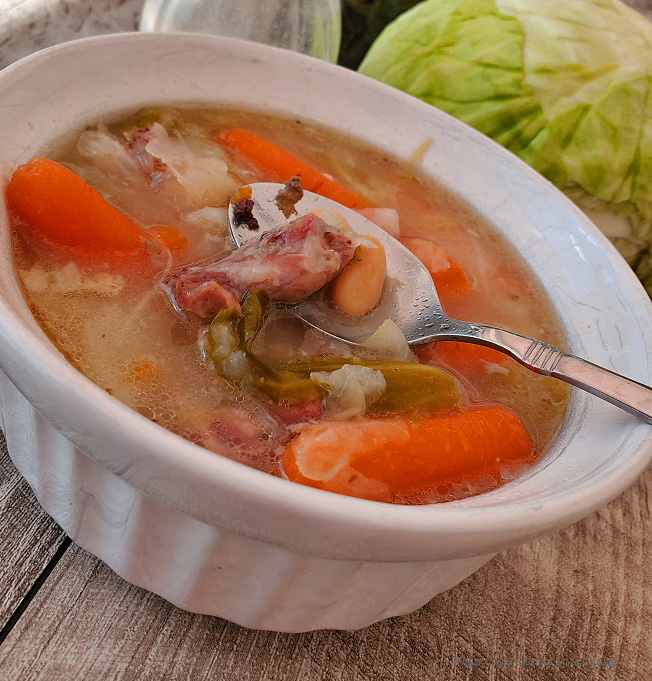 Ham, Cabbage and White Bean Soup What's Cookin' Italian Style Cuisine