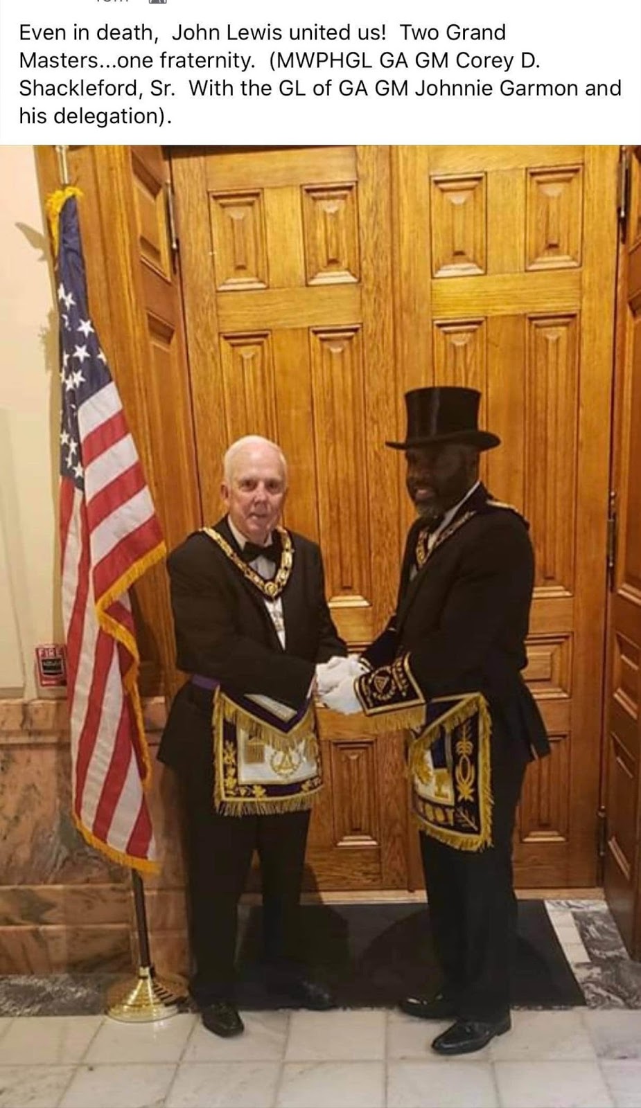 Freemasons For Dummies John Lewis Funeral Brings Grand