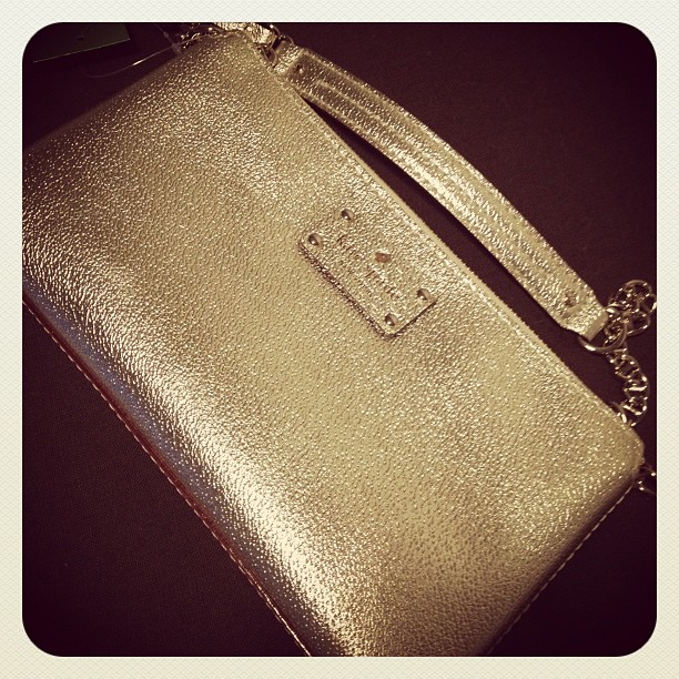 Never Turn Down A Cupcake Kate Spade Gold Purse