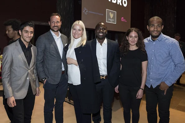 Crown Prince Haakon of Norway and Crown Princess Mette-Marit of Norway attended a panel on youth, education and entrepreneurship. That panel was the first of planned four panels also called VIBROdebatten